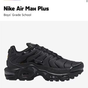 Nike Black Air Max TN Plus Performance Sneaker